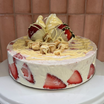 Fraise et gâteau au fromage